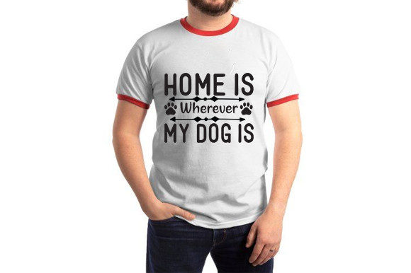 Dog SVG Design, Home is Wherever My Dog