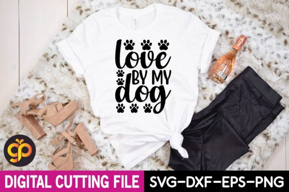Love by My Dog Svg Design