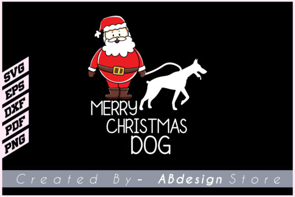MERRY CHRISTMAS DOG – SVG T Shirt Design