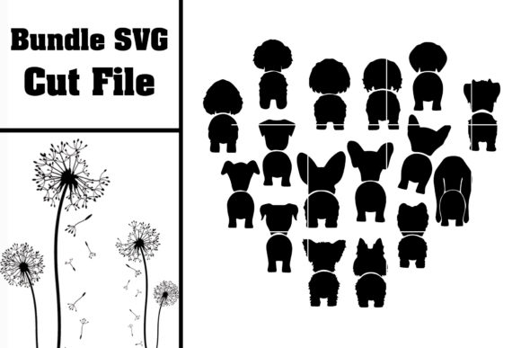 Puppy Dog Clipart SVG Bundle, Dog SVG