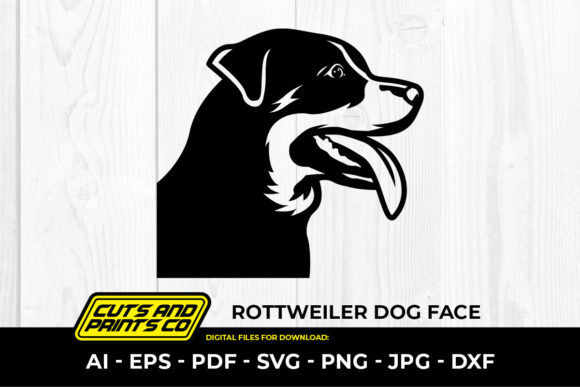 Rottweiler SVG Sublimation PNG for Embroidery